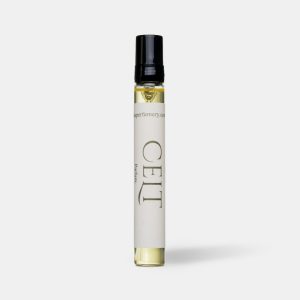 a 7.5ml slim travel size bottle of parfum, the bottle has a cream label saying celt,